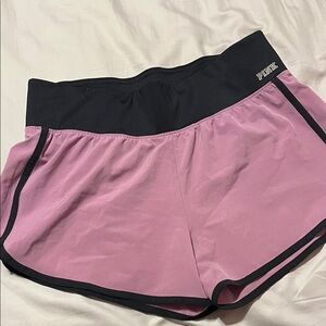 PINK Victoria's Secret Ultimate Black and Pink Athletic Shorts
